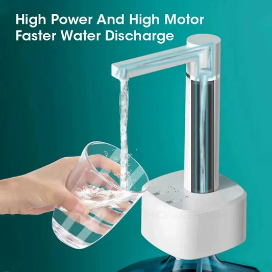 3-Gear Electric Water Gallon Bottle Automatic Water Dispenser USB Pump Dispenser Water Bucket Suction Device, Desktop Water Pump