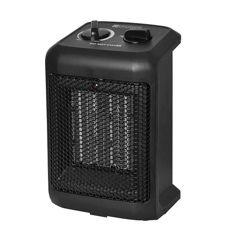 1500 -Watt Ceramic Compact Personal Indoor Electric Space Heater with Thermostat