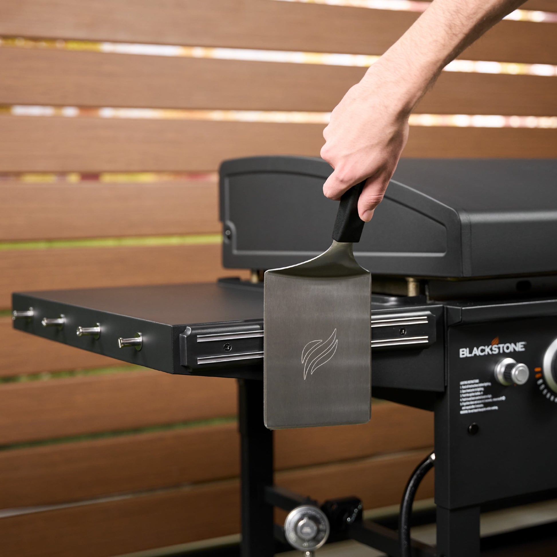 Original Outdoor Griddle, 36 Inch 4-Burner Flat Top Grill with Hood, Black