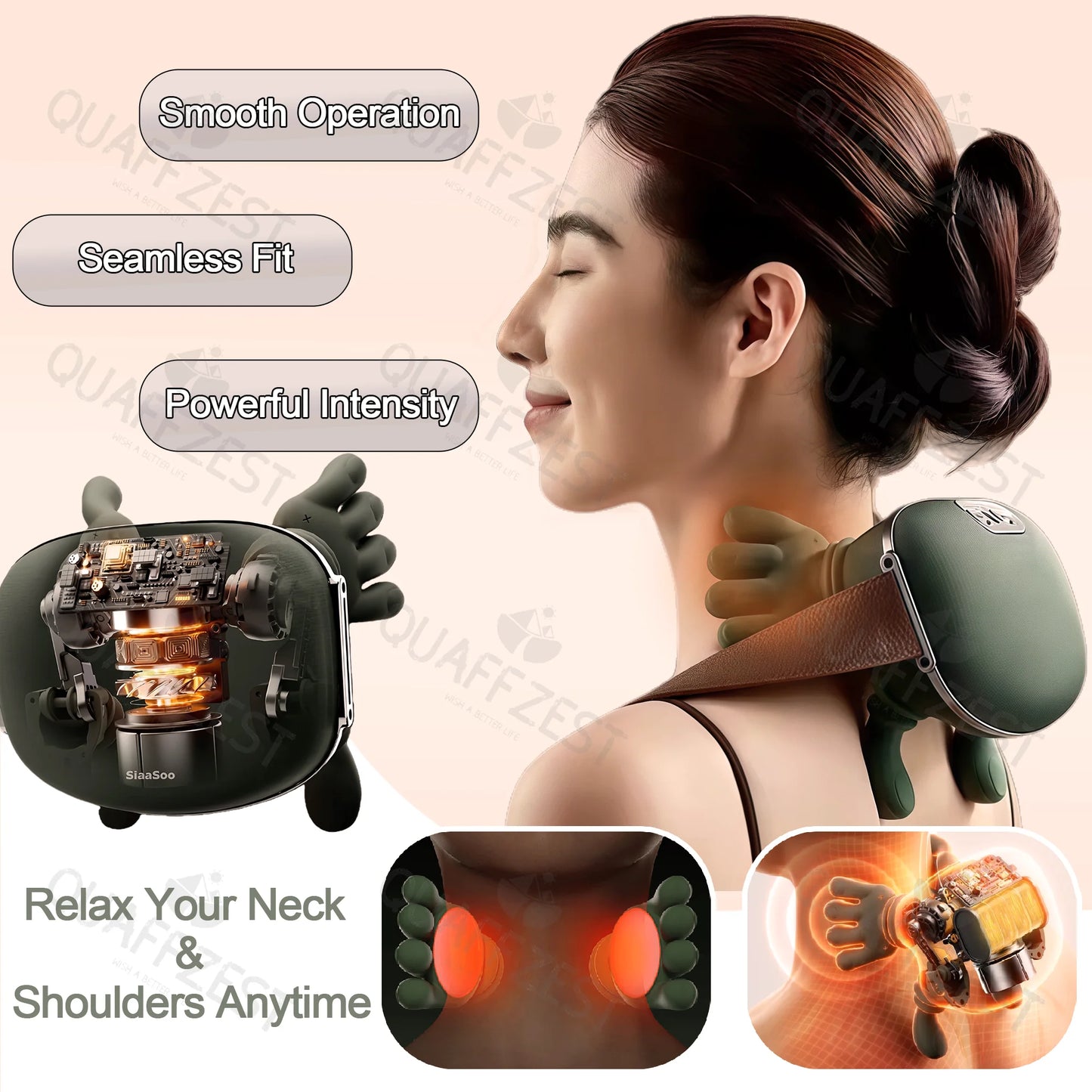 Human Hand Neck Massager