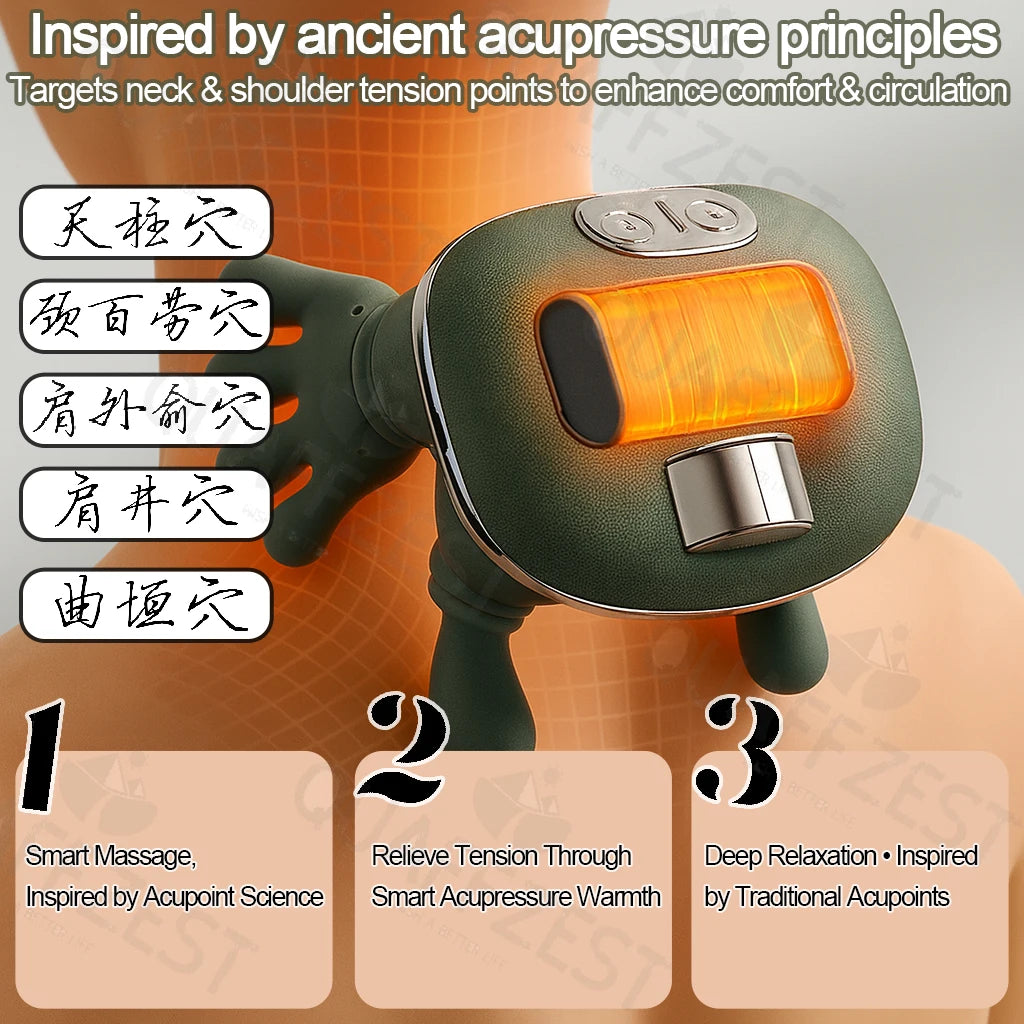 Human Hand Neck Massager