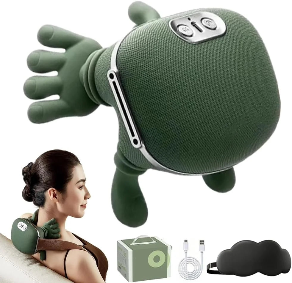 TheraPalm Heated Neck Massager – 4D Deep Kneading Pain Relief