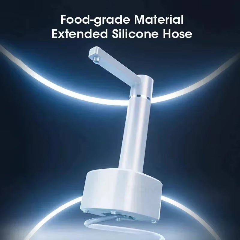 3-Gear Electric Water Gallon Bottle Automatic Water Dispenser USB Pump Dispenser Water Bucket Suction Device, Desktop Water Pump