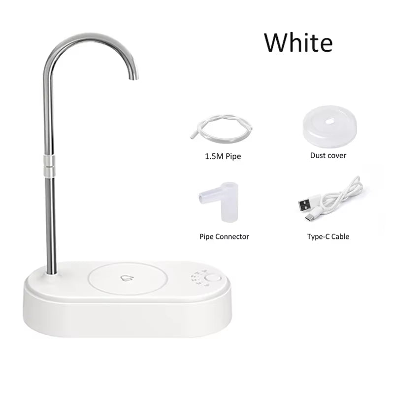 3-Gear Electric Water Gallon Bottle Automatic Water Dispenser USB Pump Dispenser Water Bucket Suction Device, Desktop Water Pump