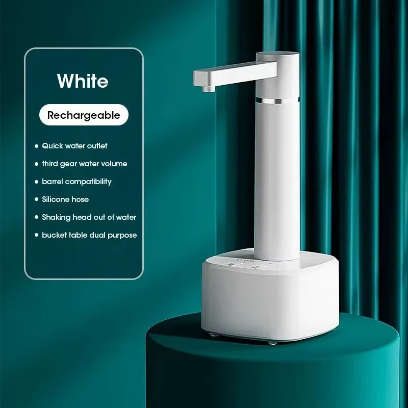 3-Gear Electric Water Gallon Bottle Automatic Water Dispenser USB Pump Dispenser Water Bucket Suction Device, Desktop Water Pump