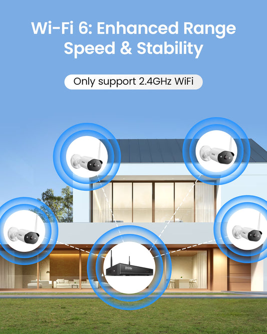 3MP Wifi Security Camera System with Audio,  2K Wireless Security Camera System 1TB, 3MP Spotlight Wifi Security Camera Outdoor, Color Night Vision, 24/7 Recording, Home Business Security
